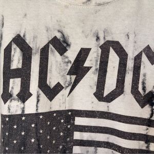 AC/DC Logo Tee in Black and Gray